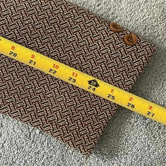 Vintage Curlee Blazer Fitted Jacket Men’s Suit Coat Houndstooth Tweed Academia - Picture 16 of 16